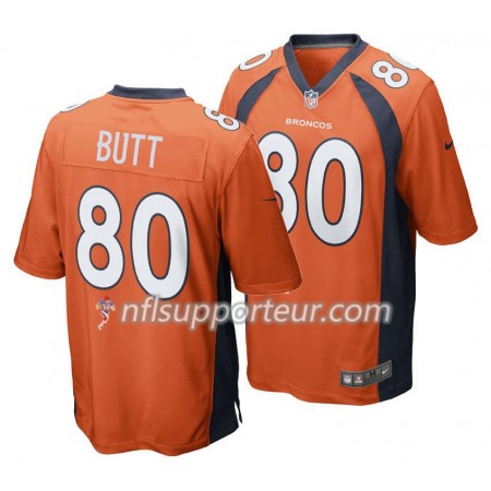 Maillot Homme Denver Broncos Jake Butt 80 Nike Orange